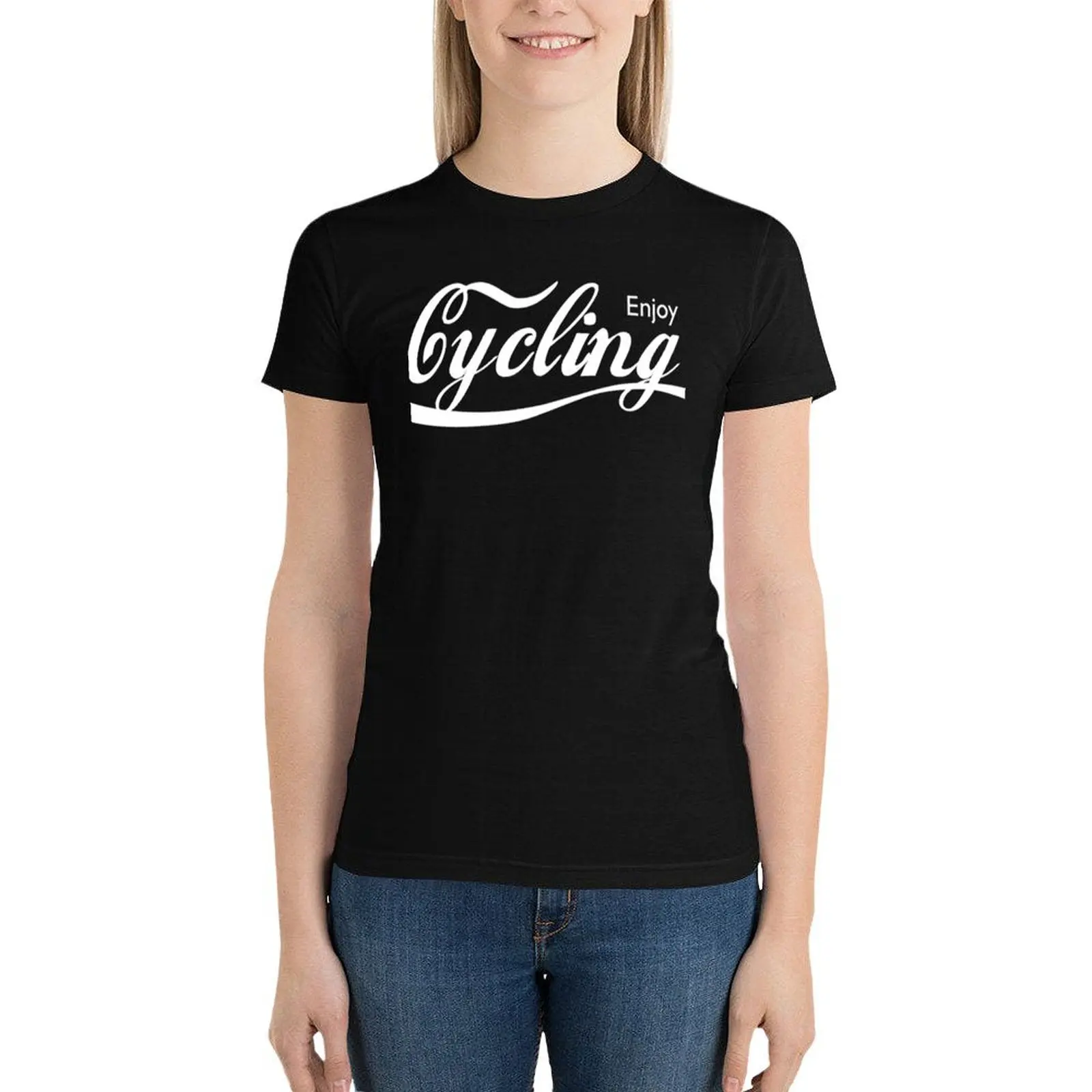 

Enjoy Cycling Classic T-Shirt funny cute tops tees korean Women's clothes