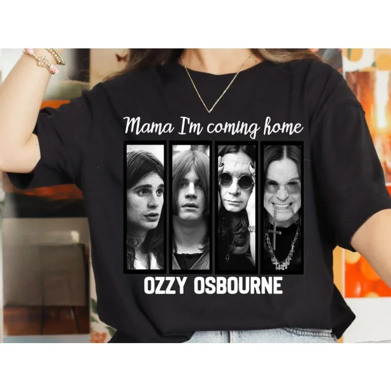 

Футболка Ozzy Osbourne Merch 2025 для мужчин и женщин, модная футболка с коротким рукавом, забавная футболка унисекс, топы в стиле хип-хоп, футболки, повседневная рубашка для мужчин