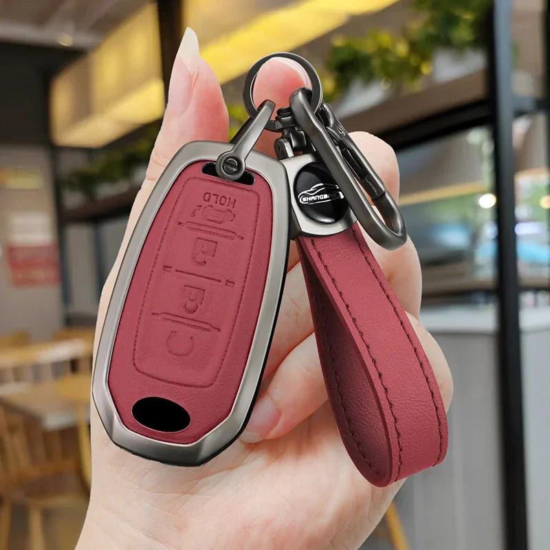 

3/4/5 buttons are suitable for Infiniti Q50 Q60 Q70 QX50 QX60 QX70 G25 FX JX35 FX25 FX35 EX35 FX37 leather car key case cover