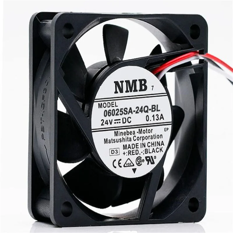 Wholesale: NMB 06025SA-24Q-BL 6025 24V 0.13A three-wire drive cooling fan