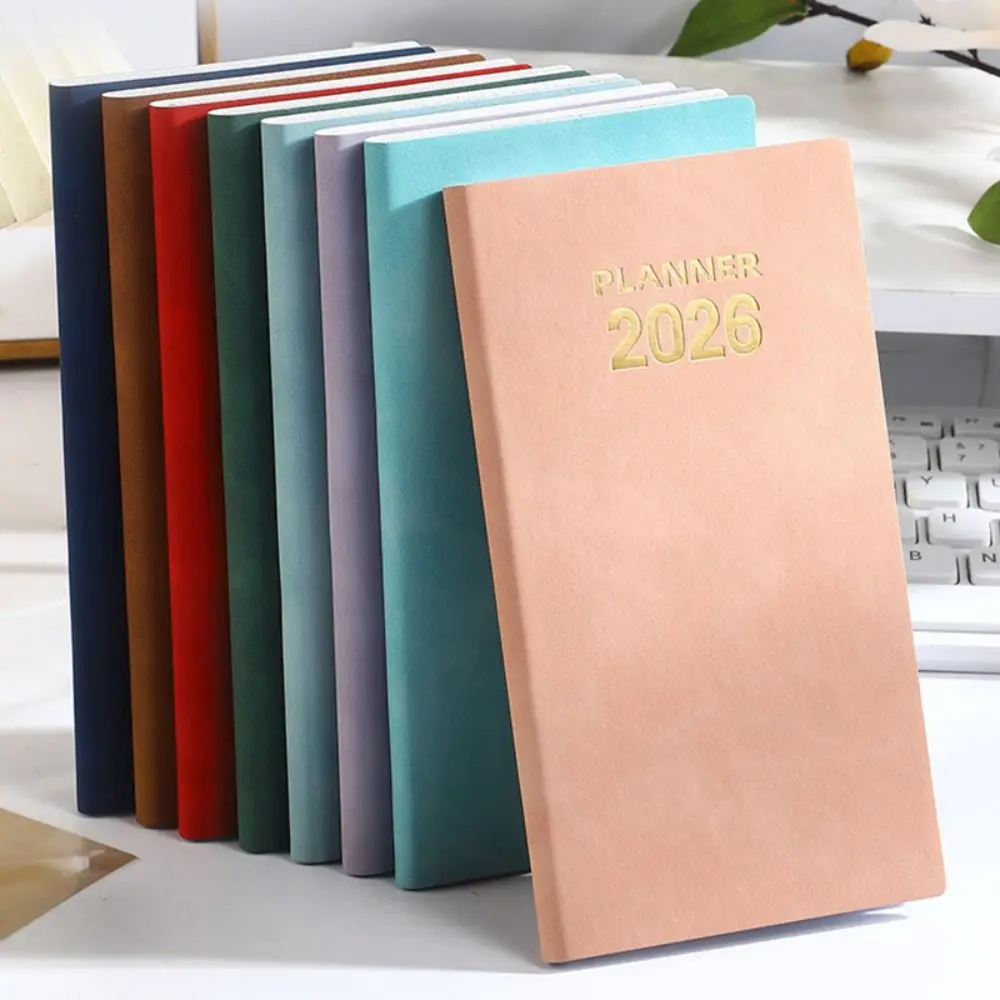 Agenda portatile A6 2026 Lista delle cose da fare con calendario Quaderni per appuntamenti Agenda settimanale giornaliera Diario tascabile per ufficio scolastico