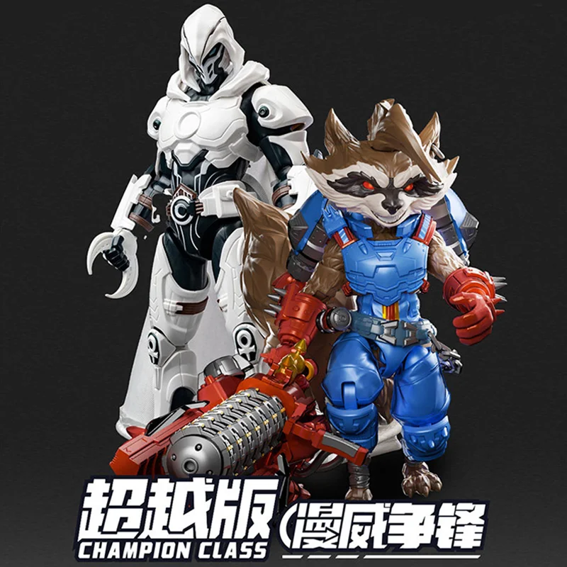 

Genuine Blokees Marvel Action Figure Moon Knight Toys Rocket Raccoon Assembly Model Kit Champion Class Gifts