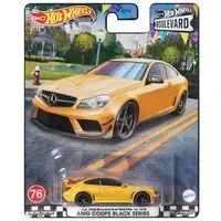 Original Hot Wheels 1/64 12 MERCEDES-BENZ C63 AMG COUPE BLACK SERIES Diecast Alloy Model Carro Children  Gift