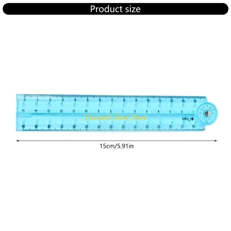 A3PC Clear Straight Ruler Math Measuring Tool for Student Teacher Drawing Measuring