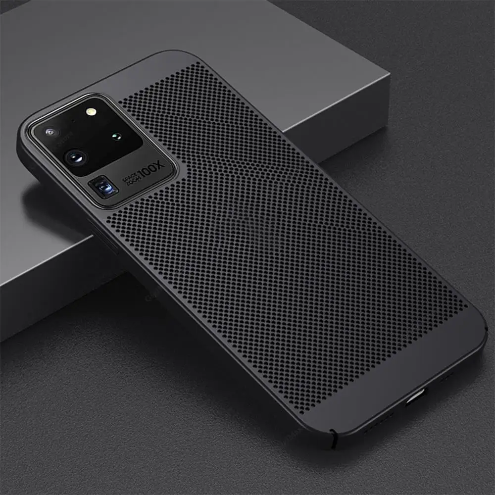 Cooling Heat Dissipation Phone Case For Samsung Galaxy S20 FE S23 S22 S21 S24 Ultra Plus S20 FE PC Cover Slim Case Funda s 23 +