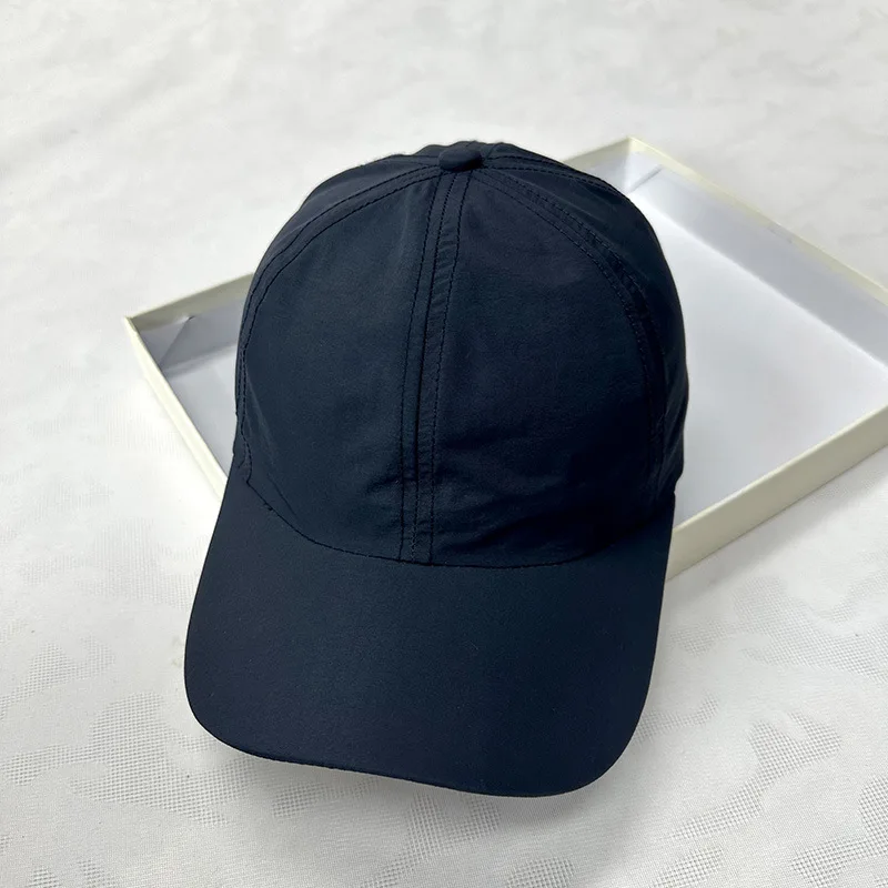 Sommer-Baseballkappe, schnell trocknend, für Herren, Sonnenhut, einfarbig, 100 % Polyester, verstellbar, cool, Outdoor, Reiten, Wandern, Kappen für Herren – Detail 3