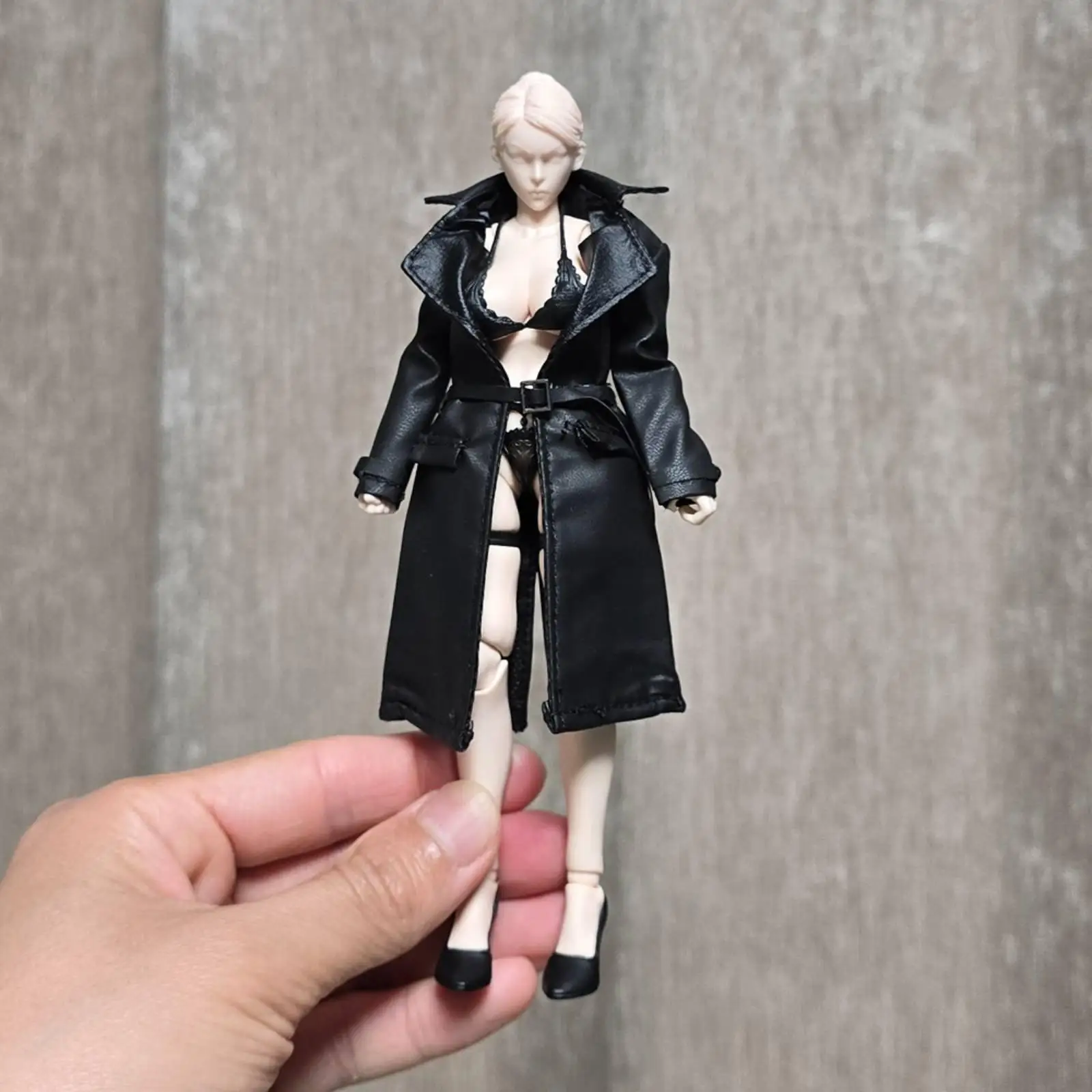 Synthetic Material Coat Versatile Toy Jacket Custom Clothing for 1 12 Scale Female Collector