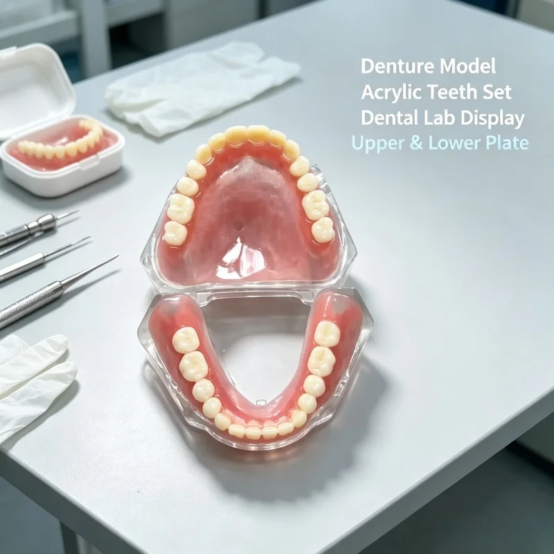 Detachable Full Mouth Dental Model Thick Resin Base Complete Arch Teeth Mold Dentist Student Lab Study Training Teaching Aid