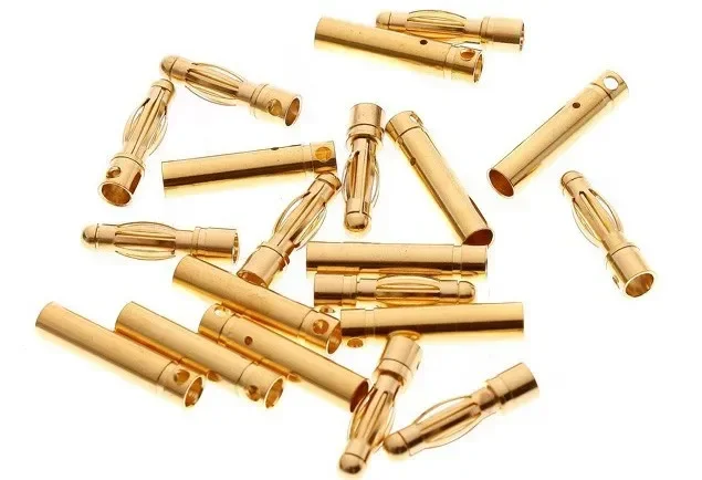 

10pcs/lot 4.0mm 4mm Gold Bullet Connector for RC battery ESC