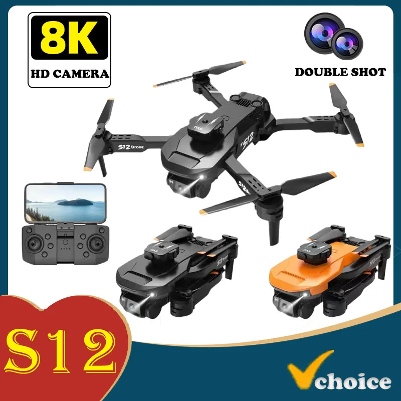 S12 Drohne 4k profession elle Doppel kamera 8k HD Kamera Falt hubschrauber Hindernis vermeidung RC Quadcopter