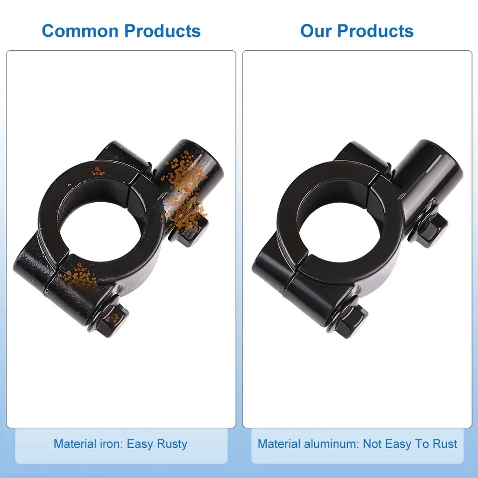 1PC Motorcycle Mirror Mount 8MM / 10MM Motorcycle Modified Rearview Mirror Seat Moto Mirror Bracket Adapter Handlebar Bracket