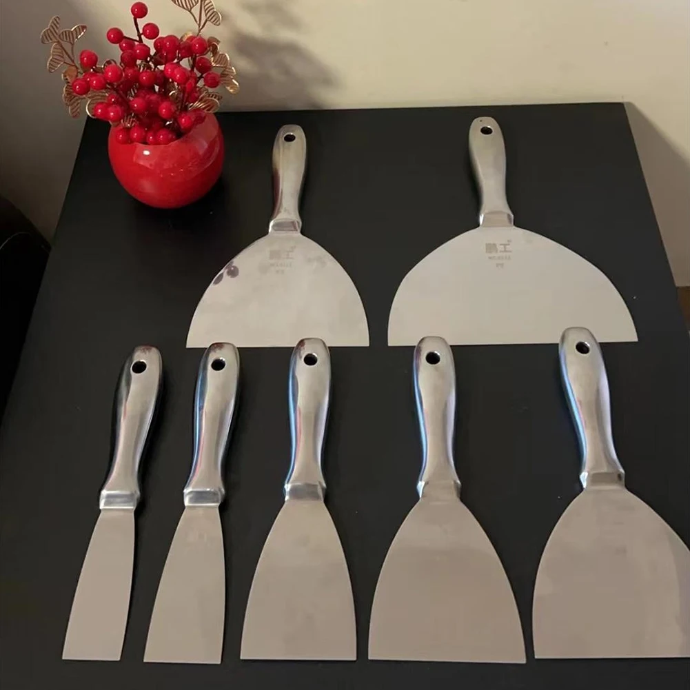 Coltello per stucco in acciaio inossidabile monopezzo Raschietto per vernice Raschietto per stucco Coltello per pittori per malta per piastrelle in ceramica da parete per pavimenti