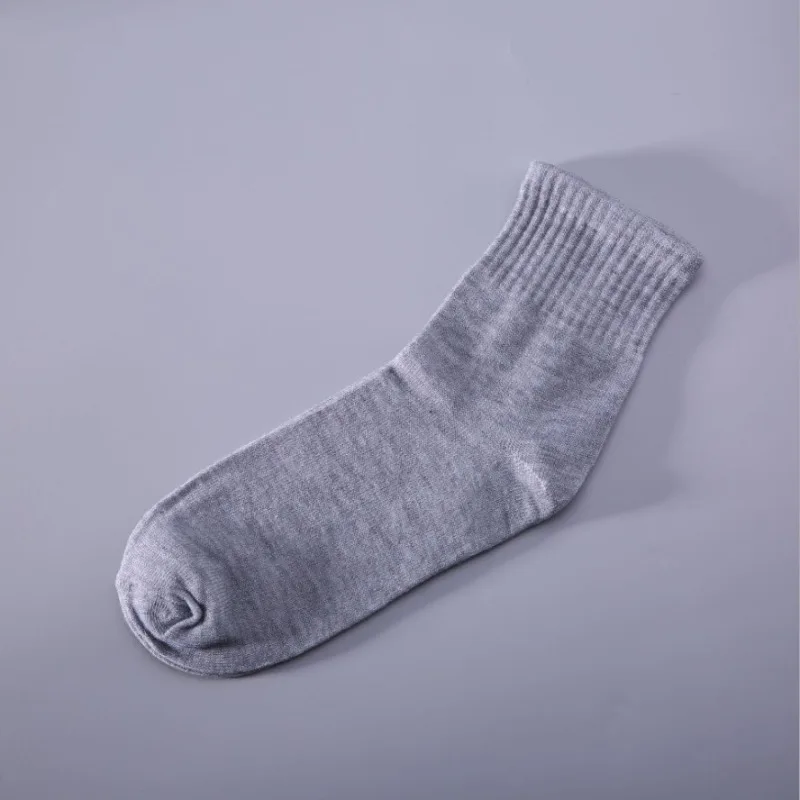

50pcs Black Solid Color Mid Tube Socks Anti Odor Men Four Season Casual Business Disposable Socks Furniture Women Accessories