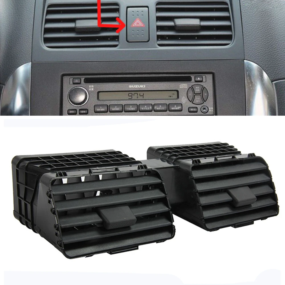 

For Suzuki SX4 2010-2013 Front Dashboard Panel Center Dash Console Board Central Air Conditioning Outlet Vent Grille Trim