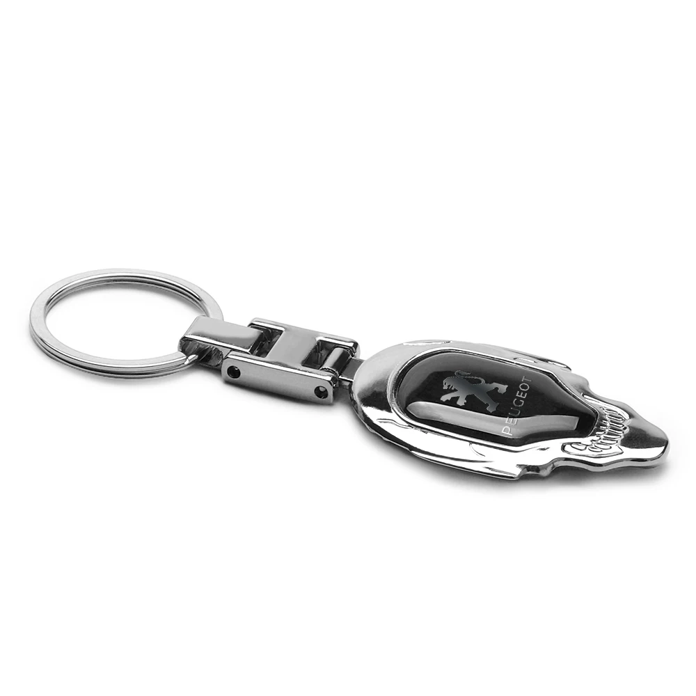 Auto-Schlüsselanhänger, Emblem, Schlüsselanhänger, Kettenanhänger, Dekoration für Peugeot 306 307 308 2008 206 207 208 408 3008 107 Zubehör – Detail 7