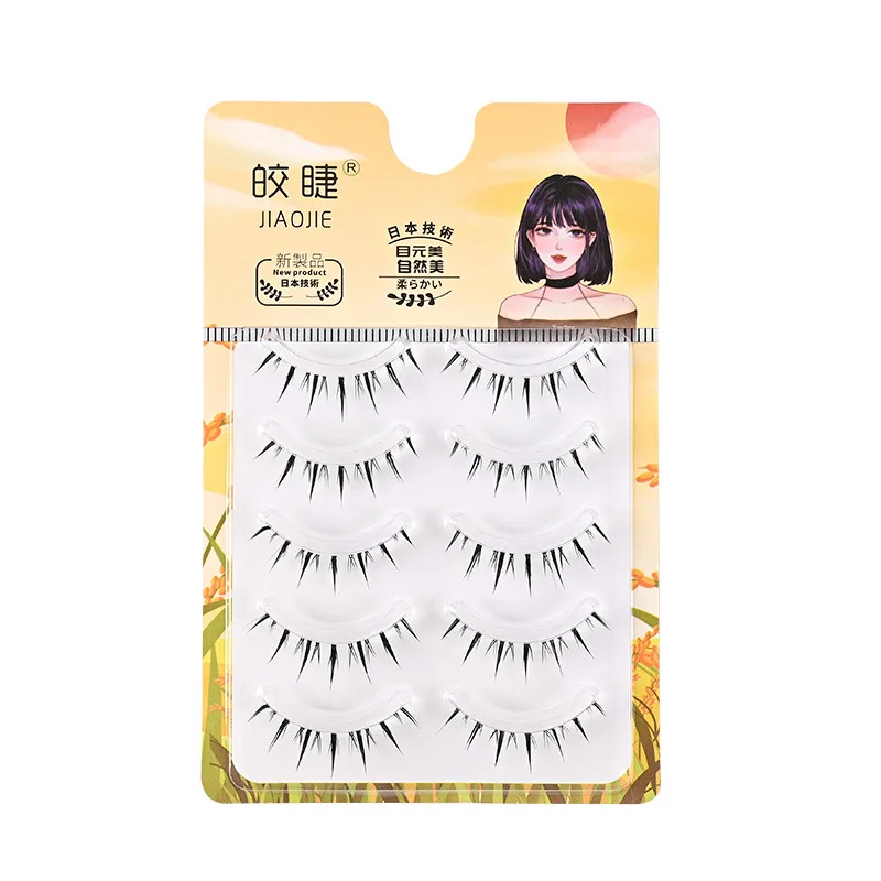 Pestañas postizas esponjosas y tenues, maquillaje DIY, extensión de pestañas, pestañas profesionales esponjosas de tira completa para niñas