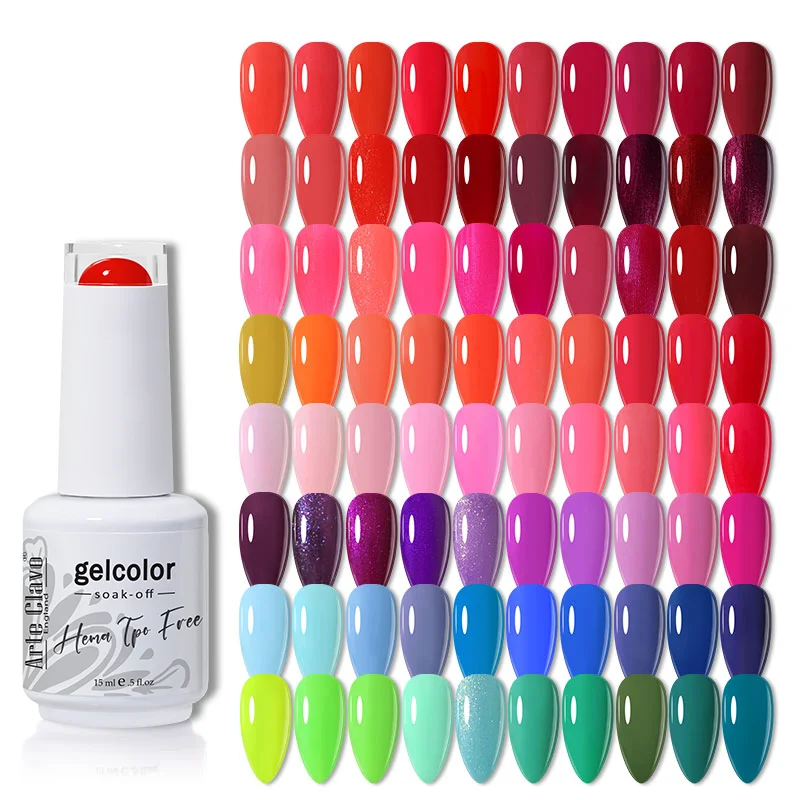 Arte Clavo Red Series Nagellak Feestkleuren Gelvernis Alles voor nagels Losweken UV LED Semi-permanente Nail Art Remover Gel - afbeelding 2