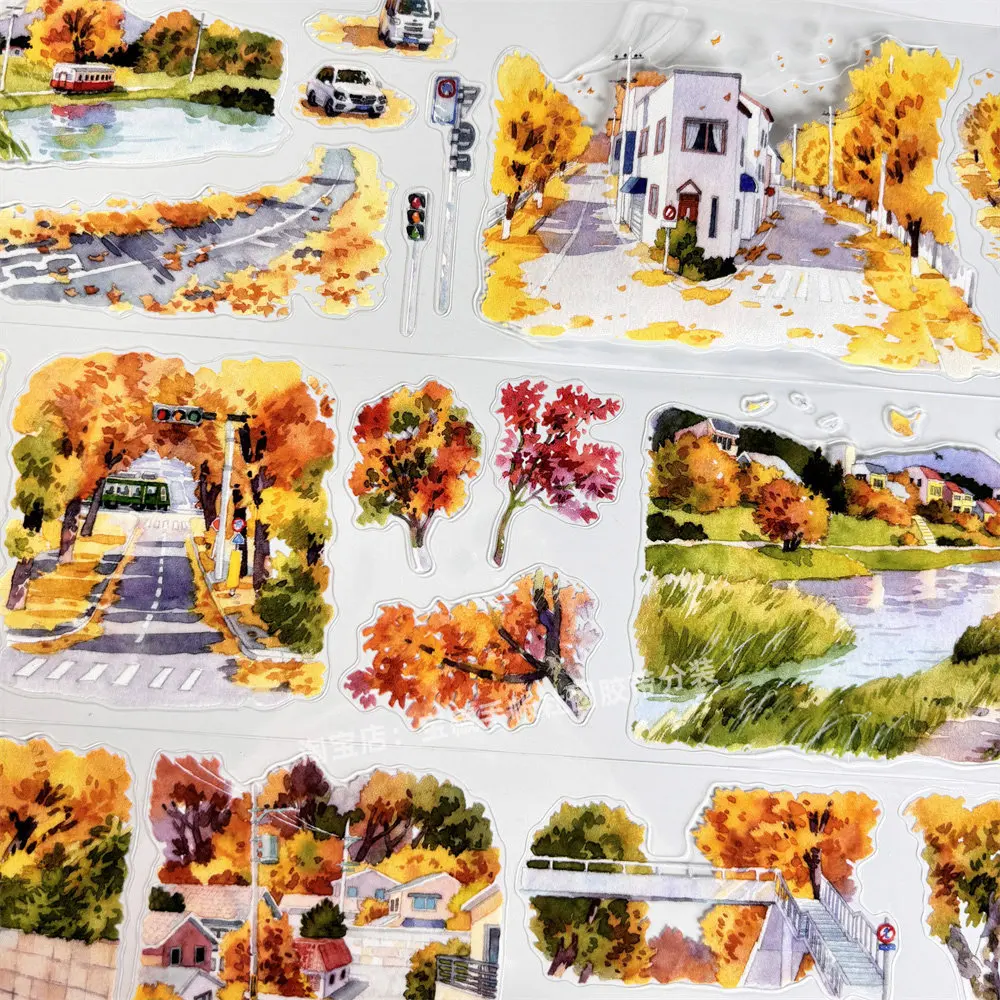 

Pet Washi Tape A901 Gradually Strong Autumn Ancient Style Scrapbook Decoration Sticker Collage