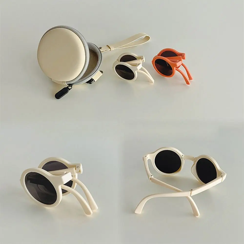 

Trendy Round Frame Kids Sunglasses Outdoor UV 400 Children Eyewear Travel Goggle for Toddler Boys Girls