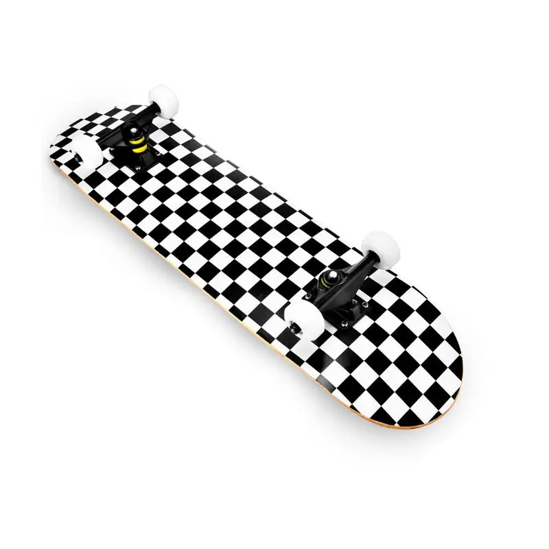 Skateboards 31'X 8'Complete Standard Skateboards For Beginners With 7 Layers Canadian Maple Double Kick Concave Skateboard