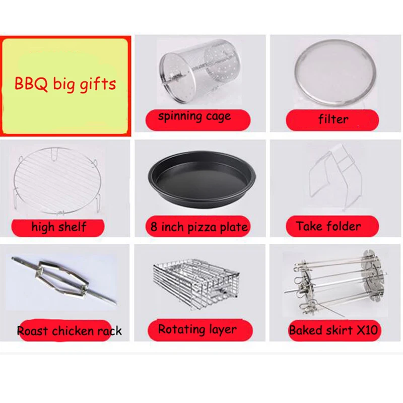 2025 ใหม่ 10L Electric Air Fryer น้ํามันฟรี Deep Fryer กระทะอเนกประสงค์ขนาดใหญ่ความจุอัจฉริยะไฟฟ้า Fryer