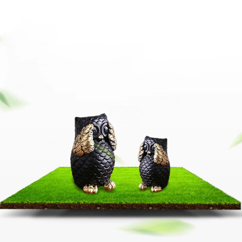 

Owl Shape Resin Adornment Home Decor Art Craft for Living Room Bedroom Desktop Aesthetic Photo Prop Gift Figurine