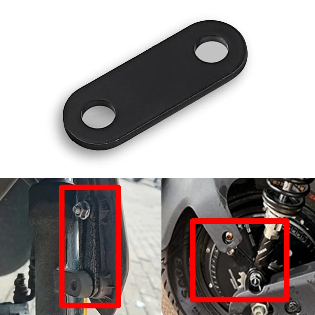 Stainless Steel Motorcycle Flat Plate Straight Bracket Flat Metal Brace Brackets Universal Muffler Fixing Support Hanger