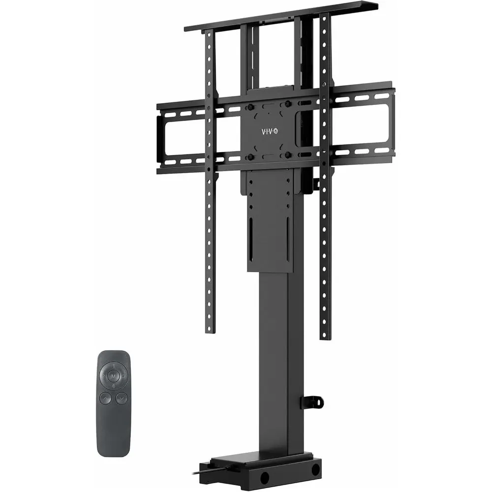 Motorized TV Stand or 32 to 65 inch Sns, Veal Lit Teion Stand with Remote Control, Compact TV Mount Bracket, MOUNT-E-UP65A