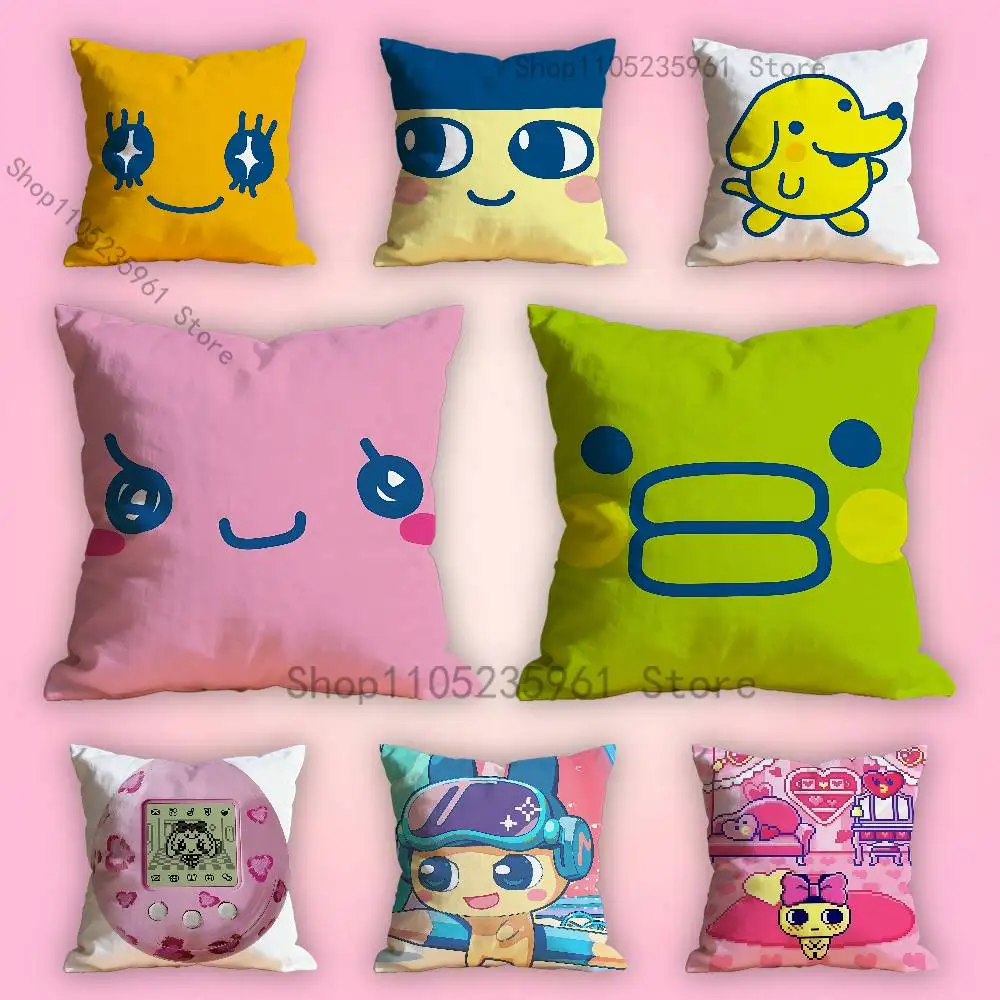

T-TamagotchiS Pillowcase for Sofa Room Office Decor Printing Protector Cushion Cover Valentine gift Custom