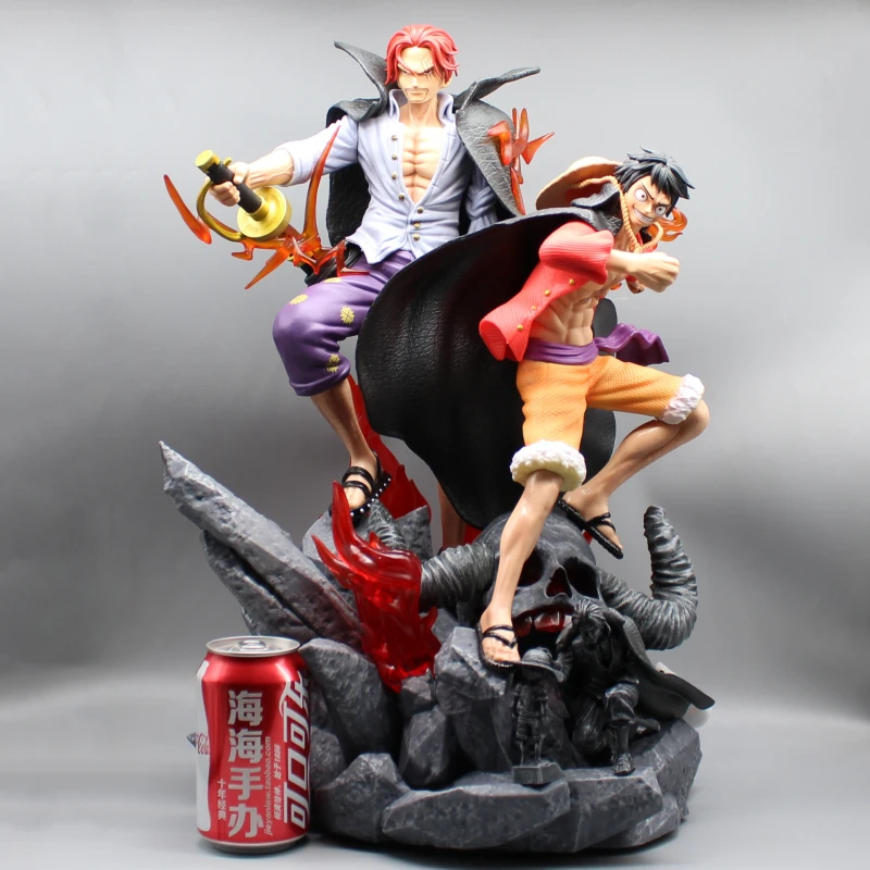 

Anime Luffy One Piece Figures Monkey D. Luffy Shanks Action Figurine with Ligts Legacy and Bondage 51cm PVC Collection Model Toy