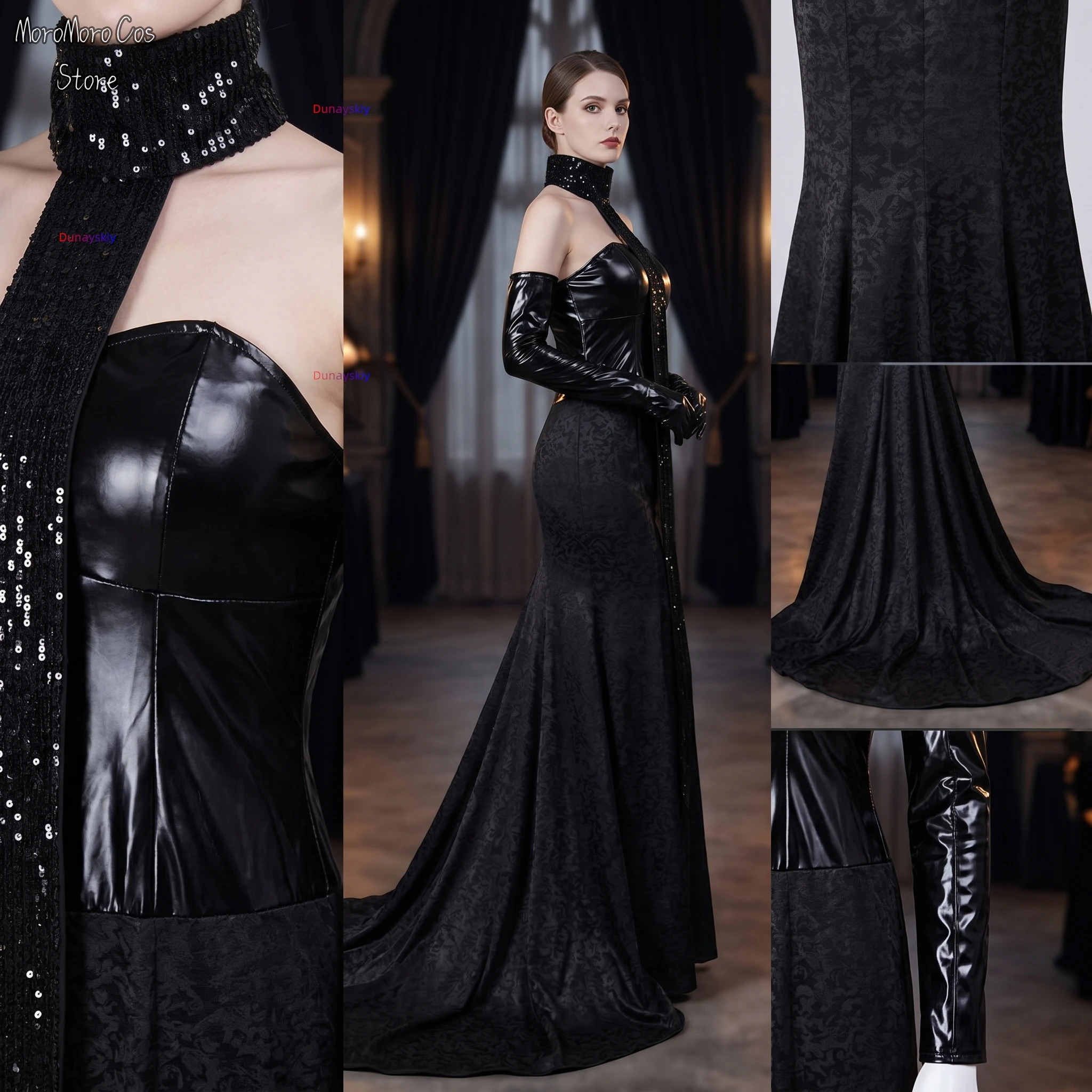 robe-longue-noire-padme-amidala-costumes-de-cosplay-s-w-costumes-de-personnage-de-film-costumes-d'halloween-vetements-de-performance-pour-femmes