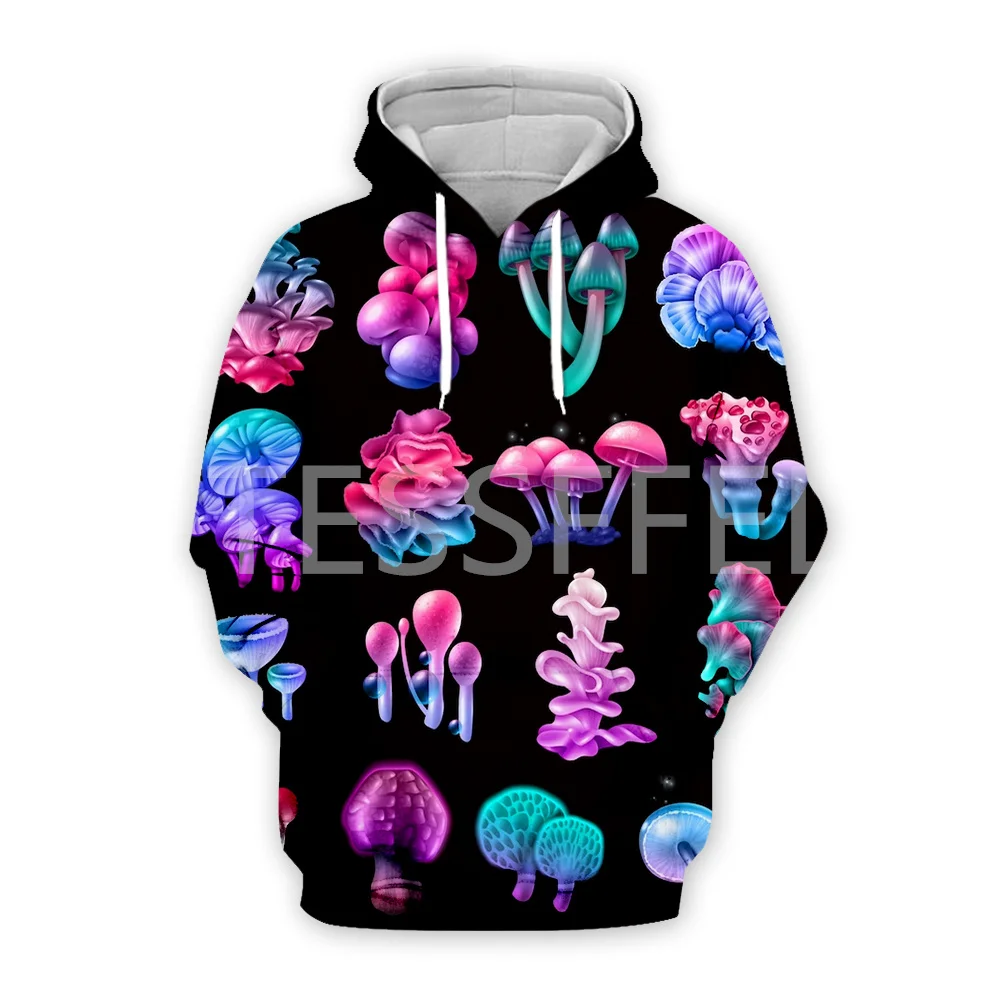 

Mushroom Plant Fungus Psychedelic Trippy Tattoo Retro Streetwear 3DPrint Unisex Pullover Harajuku Jacket Casual Funny Hoodies 10