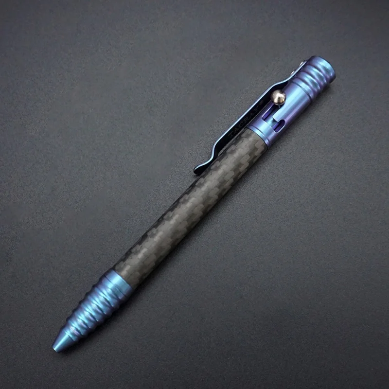 EDC Titanium Alloy+Carbon Fiber Tactical Pen Multi functional Outdoor Tool Writing Pen Signature Pen High end Fashion Gift view 2