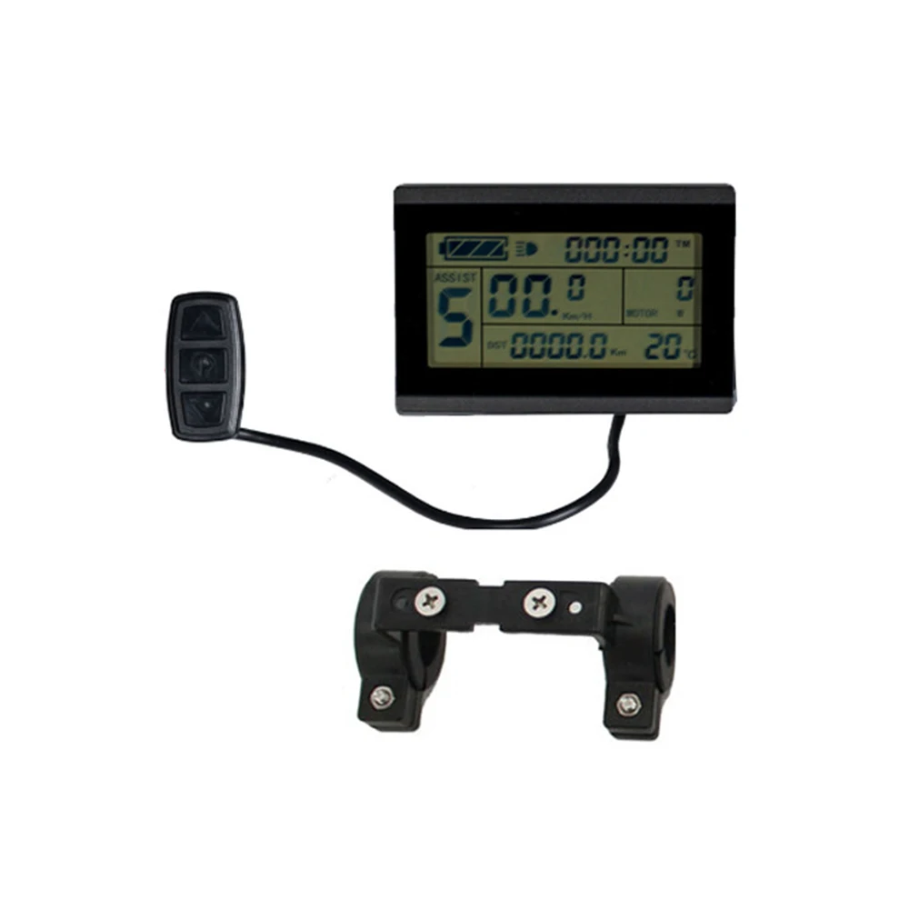 24/36/48V E-bike KT-LCD3U LCD SM Display Meter With USB Socket Speed Time Power Charge Bike Display Accessories