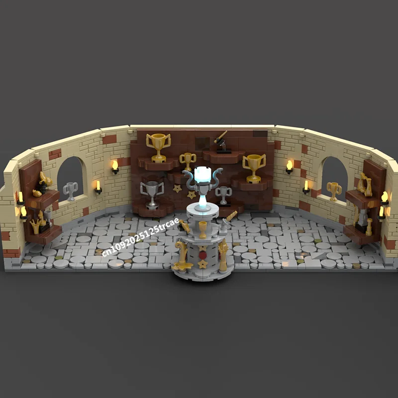 Nuovo 1810 Pz Famoso Film Magico Moc Modulare Trofeo Camera Modello Building Blocks Fai Da Te Idee Creative Giocattoli Per Bambini Regali Di Compleanno