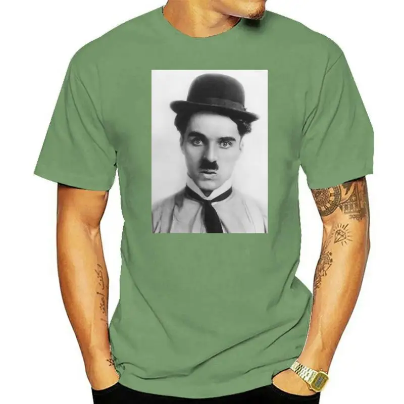 Nuevo Camiseta Fuego Hombre Cara Chaplin Idea Regalo Summer Tee Shirt