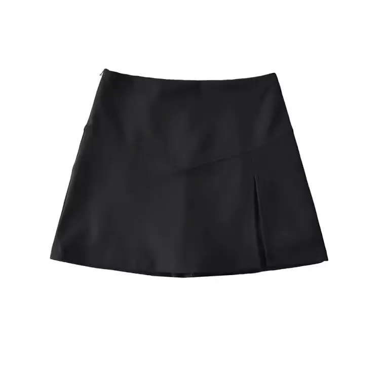 American College Sle Side Split Anti-Light ort Skirt Women Summer Slimming Versatile Leg Lengthening Sexy  Skirt