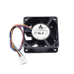 New For DELTA AFB0612DH DC12V 1.10A 60x60x25MM 6025 Four Pins Square Cooling Fan