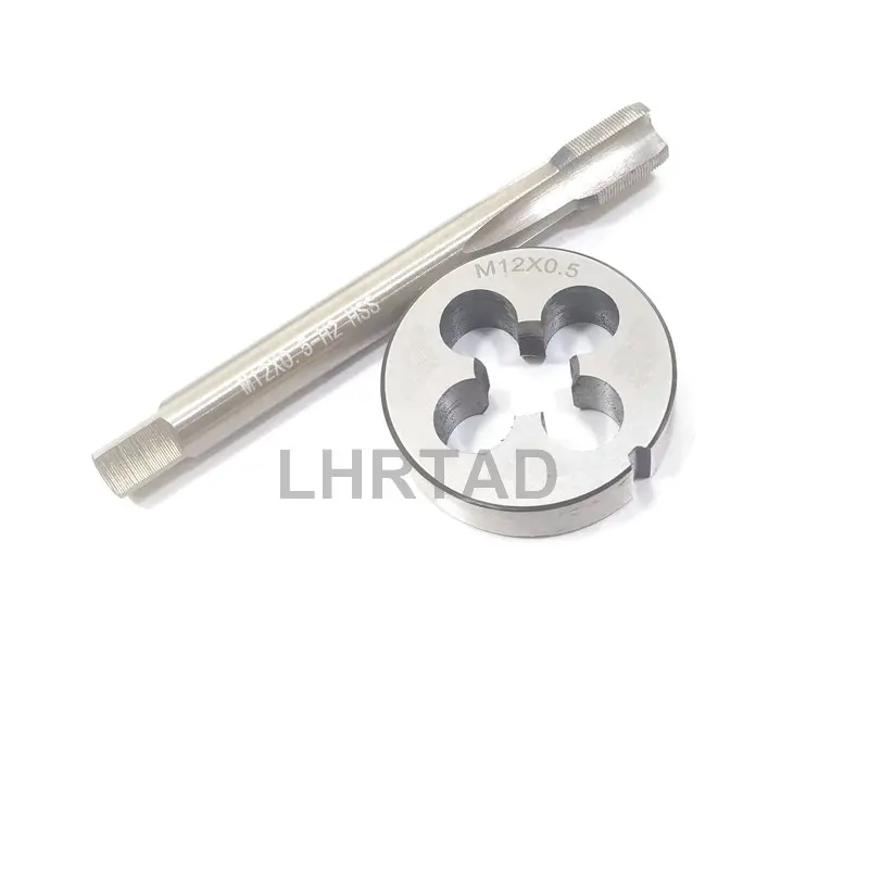 Imagem -04 - Conjunto de Torneira de Rosca e Matriz M12x0.5 Mão Direita Hss Metric Hand Tap Die M12 x 0.5 Conjunto de Kit de Reparo de Rosca M12x0.5 mm