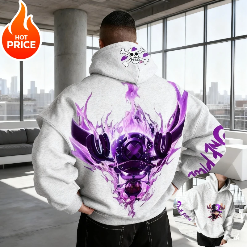 2026 جديد قطعة واحدة المروحية Harajuku الشارع الشهير الرجال Vintage هوديي الشتاء النساء المتضخم مقنعين البلوز كم طويل Y2k