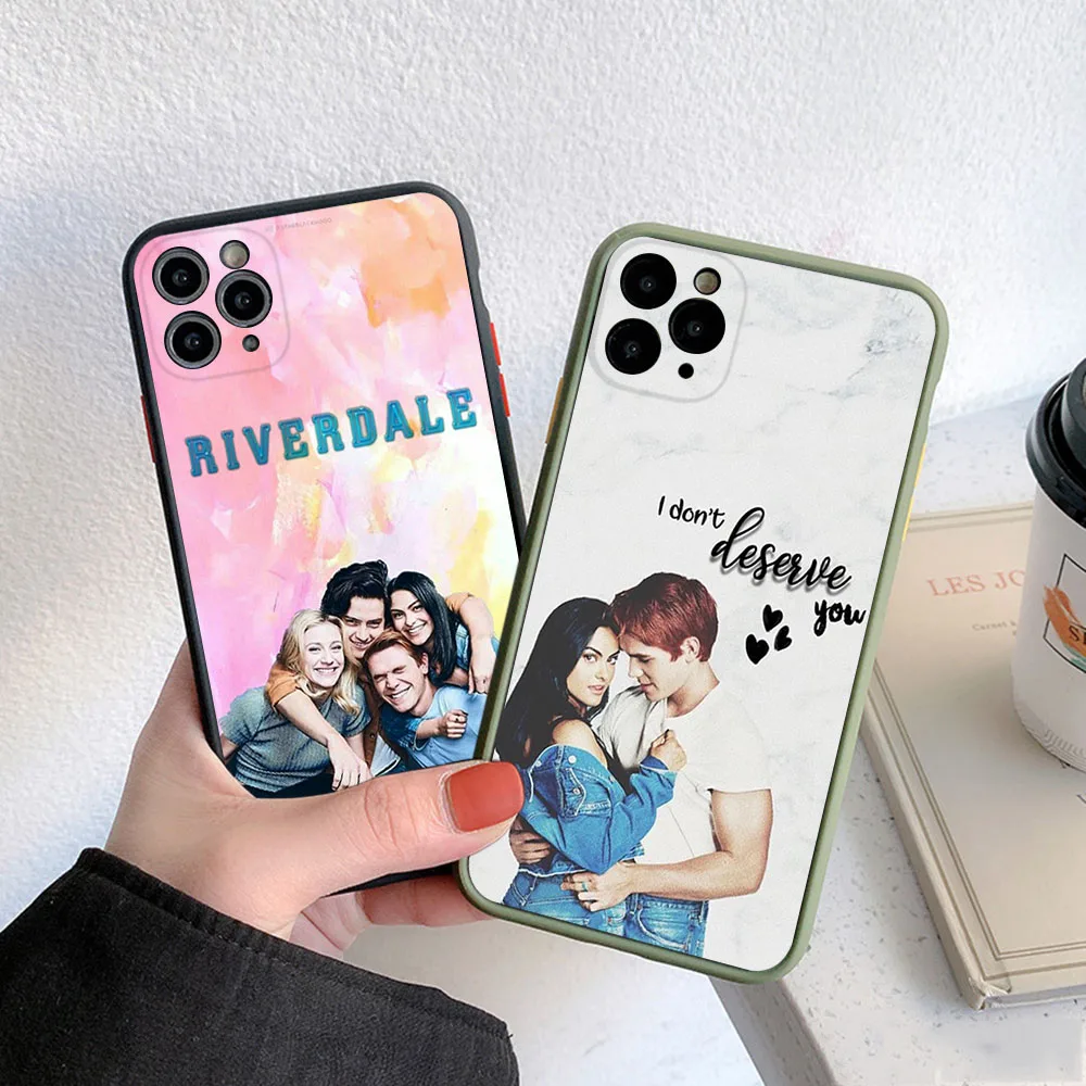 Skin Feel Riverdale Serpents Transparent Phone Case For iPhone 15 Pro Max 13 12 11 14 7 8 6s Plus SE Mini X XR XS Frosted Cover