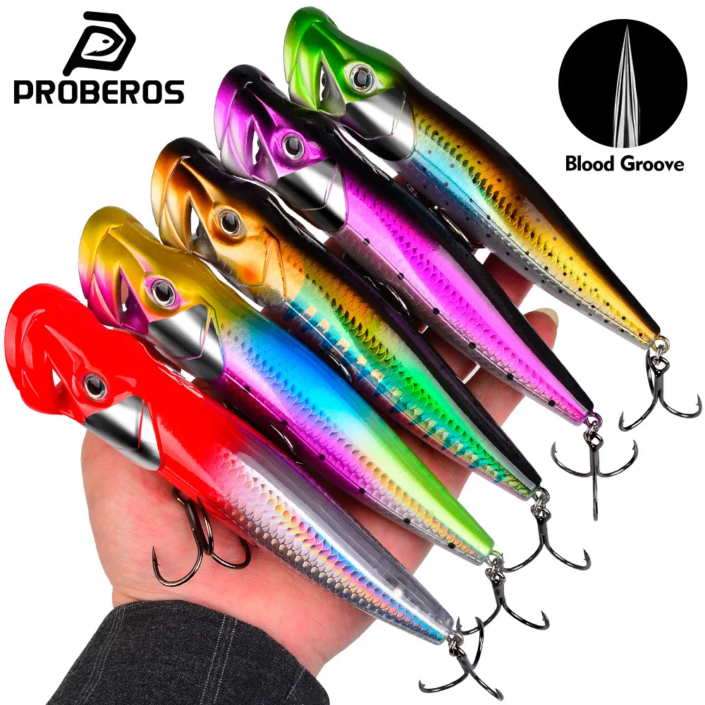 6pcs Topwater Popper Fishing Lures 3d Eyes Hard Baits Artificial Wobblers Plastic Fishing Tackle Isca Artificial Surface Bait