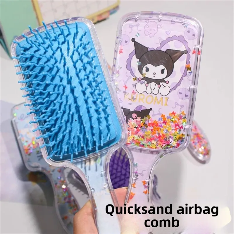 Sanrio Sisir Kantung Udara Pasir Hisap Transparan Kulomy Sisir Bantalan Udara Pijat Indah Kartun Tiga Dimensi Lucu Grosir
