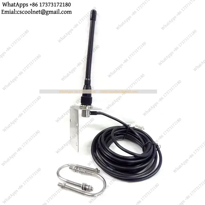 VHF Marine Antenna 156–163MHz – Waterproof Rubber Mast Aerial with 5M RG-58 Cable for Boat & Sailboat