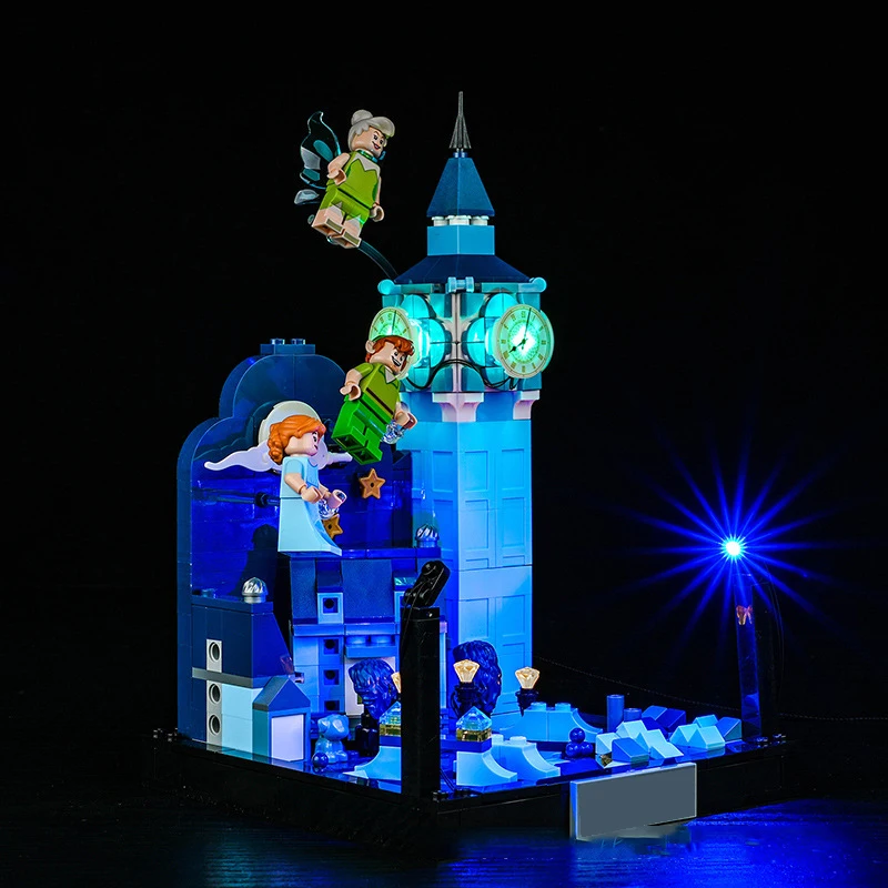 Zestaw oświetlenia LED DIY do LEGO 43232 Peter Pan i lot Wendy po Londynie (tylko światło LED, bez modelu klocków)