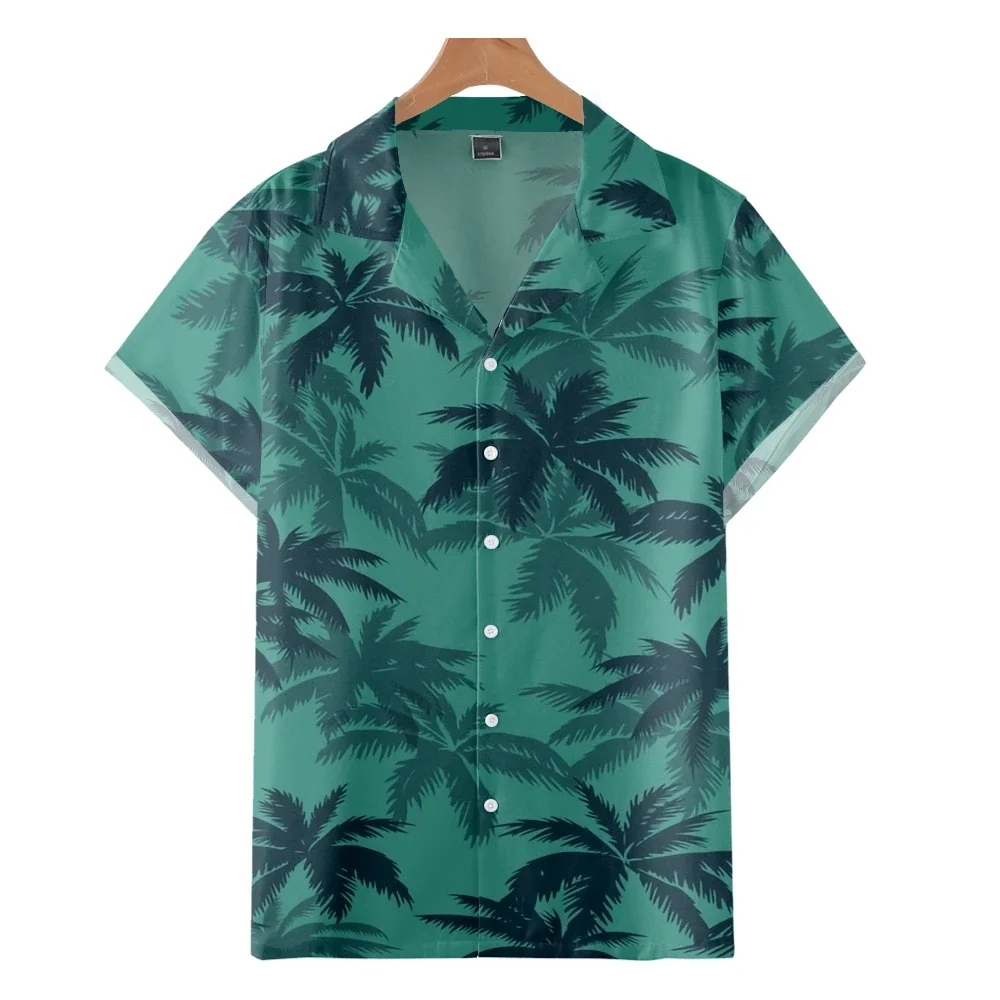 Camisa de rosto com foto personalizada de verão – Camisa havaiana com botão de manga curta com foto personalizada – Melhores presentes para homens – Camisas de festa na praia