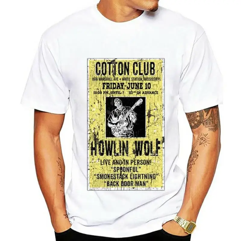 Howlin Wolf Concert Poster T Shirt (Official) Classic Heavy Cotton