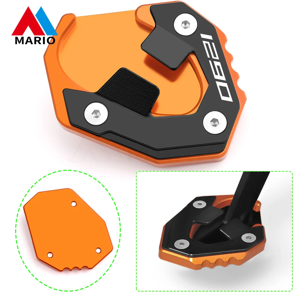 

Motorcycle Accessories Side Stand Extension Kickstand Pad Support Plate Enlarge For KTM 1290 Super D uke R EVO 2021-2024