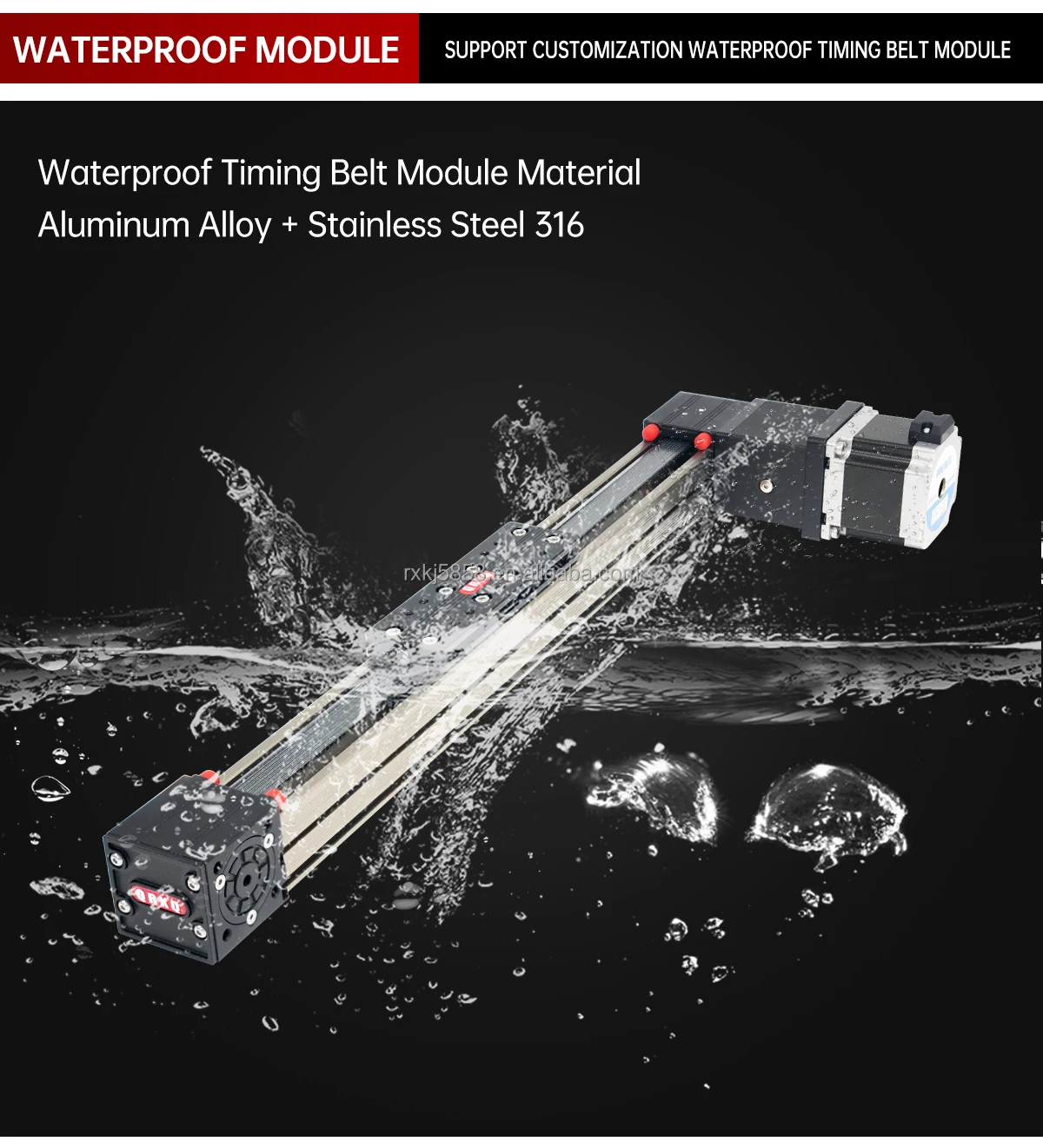 

Линейный привод QRXQ RXP40X Nema17/23 с ременным приводом, высокоскоростной, настраиваемый, 100-6000 мм, легкий, с регулируемым ходом, для систем линейного перемещения