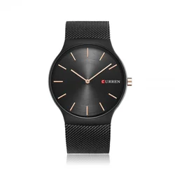 Curren 8256   Waterproof Quartz  Steel Belt  Casual Men's Watch